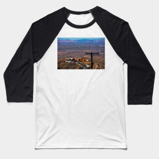 Looking down from Jerome AZ Arizona Baseball T-Shirt